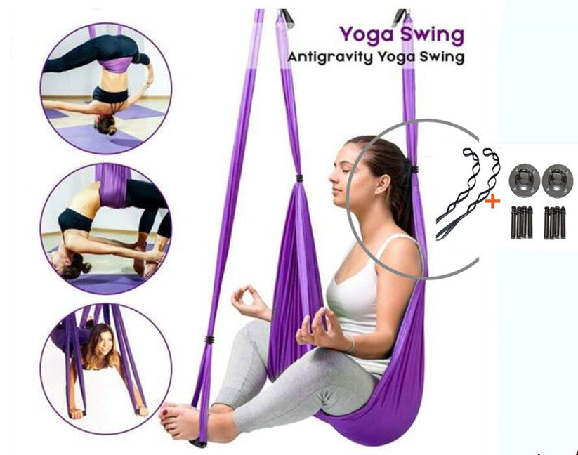 Anti-Gravity Yoga Hammock for Aerial Dance, Rock Climbing, & Swinging - FITSPIRED