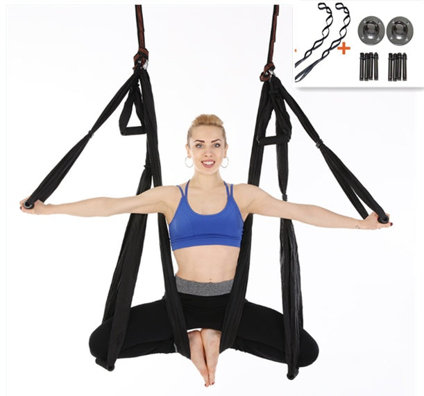 Anti-Gravity Yoga Hammock for Aerial Dance, Rock Climbing, & Swinging - FITSPIRED