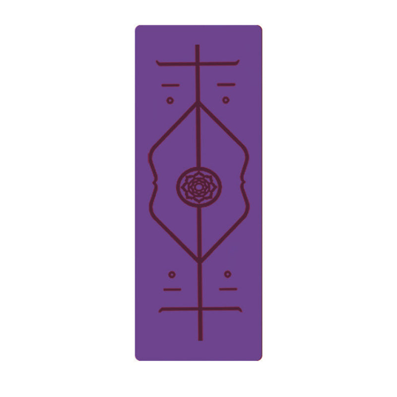 Non-Slip TPE Yoga Mat with Position Line - FITSPIRED